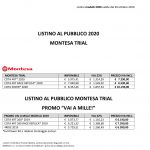Listino Pubblico 2020 TRIAL