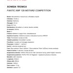 SCHEDA TECNICA FANTIC XMF 125 MOTARD COMPETITION