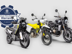 HUSQVARNA MOBILITY ESTENDE LA GARANZIA PREMIUM DEL COSTRUTTORE A TUTTA LA GAMMA STRADALE