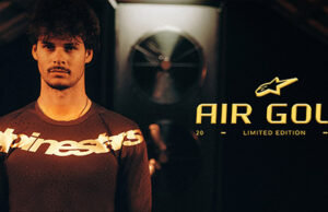 ALPINESTARS PRESENTA L’EDIZIONE LIMITATA AIR GOLD ABBIGLIAMENTO SUPERTECH E STIVALI TECH 10 CON JETT LAWRENCE A PALA