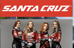 TIZIANA FINOCCHIO CAMPIONESSA REGIONALE A BORMIO CON MARTIN A SPINELLO A COMPLETARE UN WEELEKDN POSIZIOVO PER IL TEAM HONDA DOWNHILLEHER SANTA CRUZ